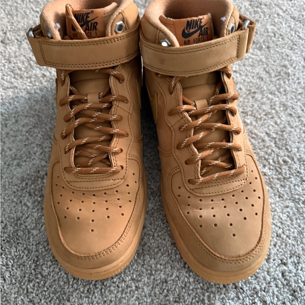 Nike Tan Mid Top Sneakers